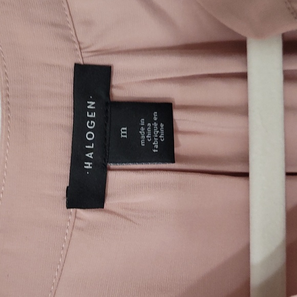 Women's Halogen light pink chambray dress with buttons, size medium - Picture 2 of 7